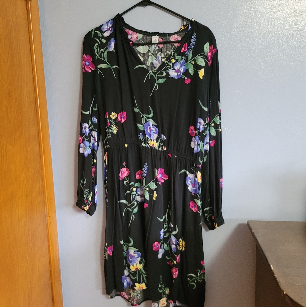 Black Floral Old Navy Dress